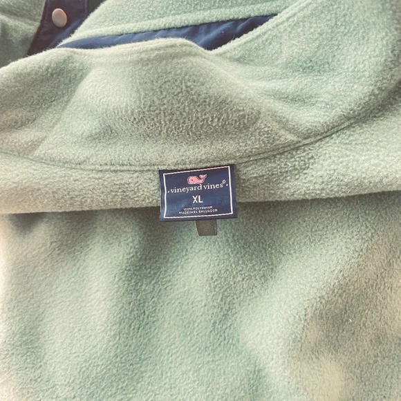 Vineyard vines 1/4 button pullover fleece jacket for men